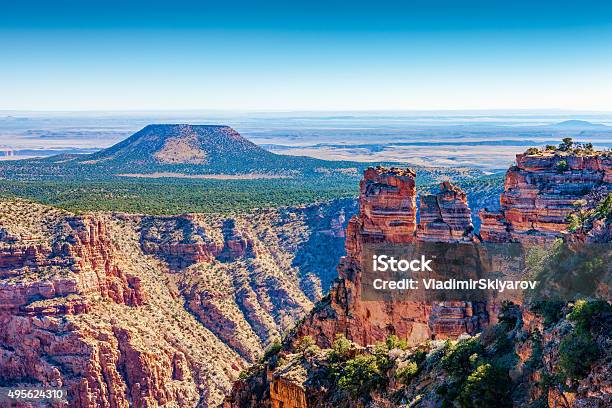 Cedar Mountain At Desert View Grand Canyon Arizona Stock Photo - Download Image Now