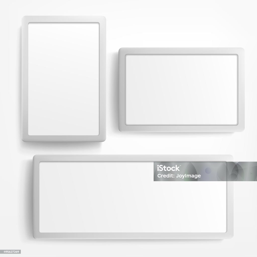 ビルボード/看板、ライトボックスに白背景 - シャーカステンのロイヤリティフリーベクトルアート