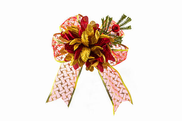 istock Closeup of red bow christmas. 495628213