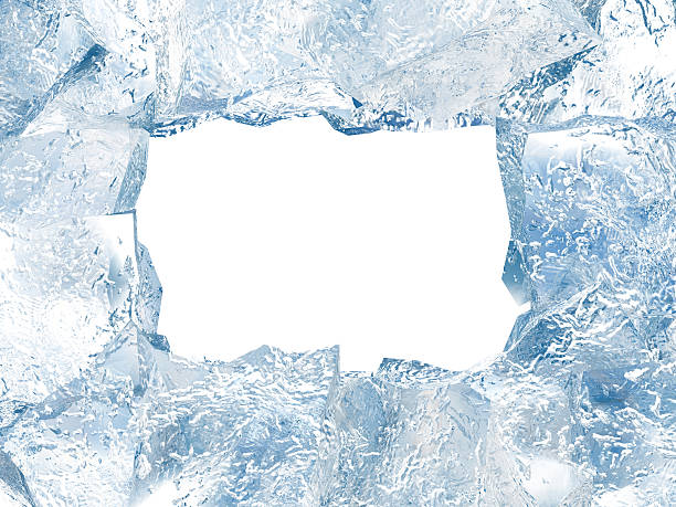 Ice frame stock photo