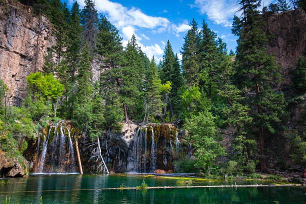 Hanging Lake, Colorado The Hanging lake in ColoradoThe Hanging lake in Colorado hanging moss stock pictures, royalty-free photos & images