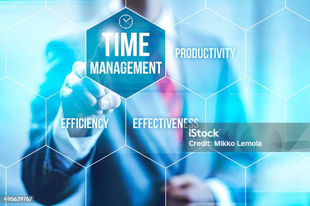 Time Management Concept Stock Photo - Download Image Now - Adult, Business, Businessman