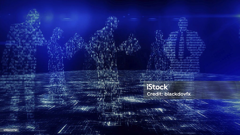 Global business, big data Computer Language Stock Photo