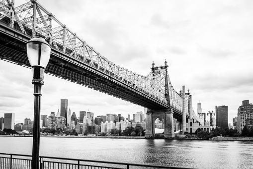 The 59th Street Bridge shot from Queensbridge Park, NYC/USA.