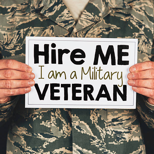 istock Military veteran looking for work. Hire Me, I'm a Veteran 495634412
