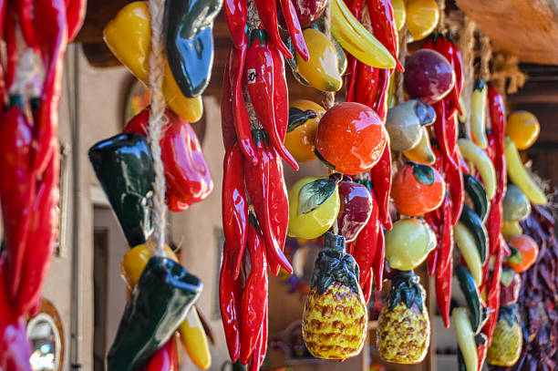 istock Ceramic chili peppers in New Mexico 495641630