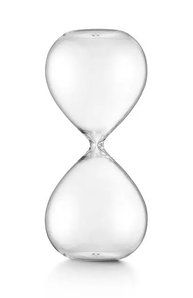 Empty hourglass.