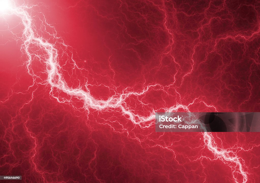 Electric Red Abstract Red Lightning Abstract Electrical Background Stock Photo - Download ...