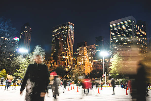 istock Central Park ice rink people having fun 495651667