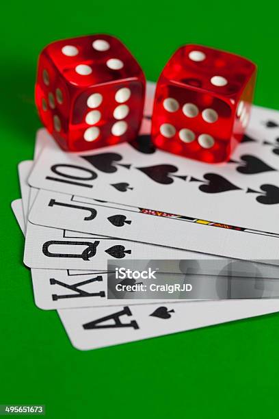 Spade Suit Luck Stock Photo - Download Image Now - Addiction, Chance, Colored Background