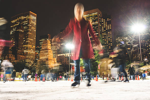 istock Central Park ice rink people having fun 495651709