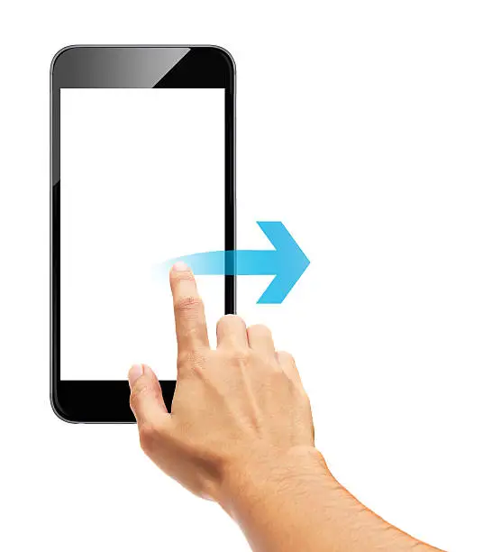 Smart phone touch - scroll arrow