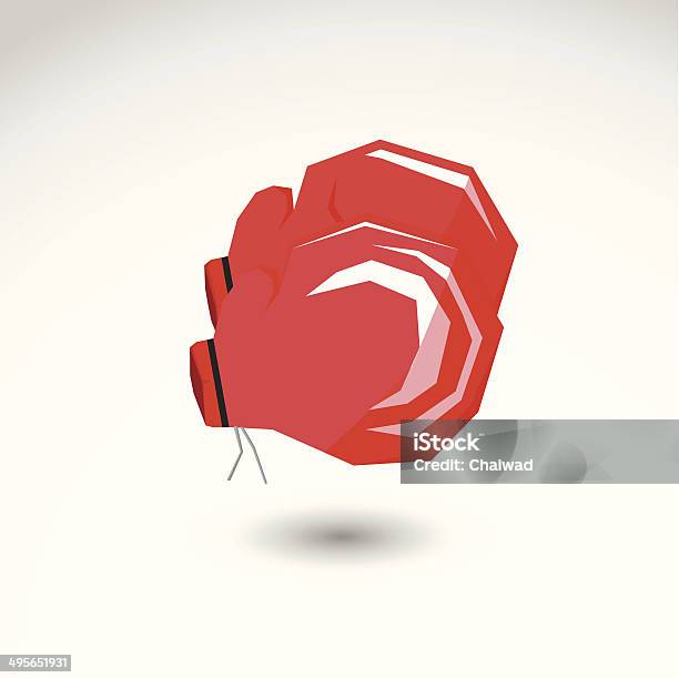 Boxing Gloves Flat Vector Icon Stock Illustration - Download Image Now - Boxing - Sport, Boxing Glove, Clip Art