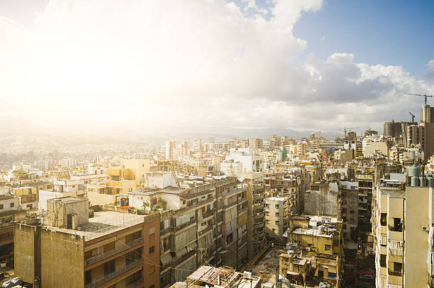 Bela vista para Beirute - foto de acervo