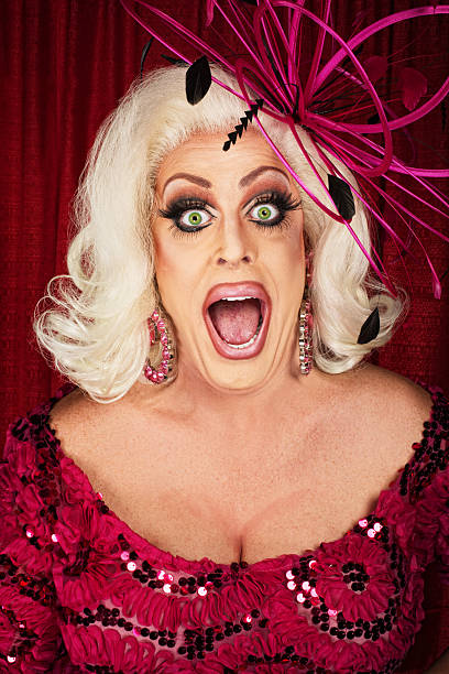 istock Happy Actress in Wig and Smile 495652477