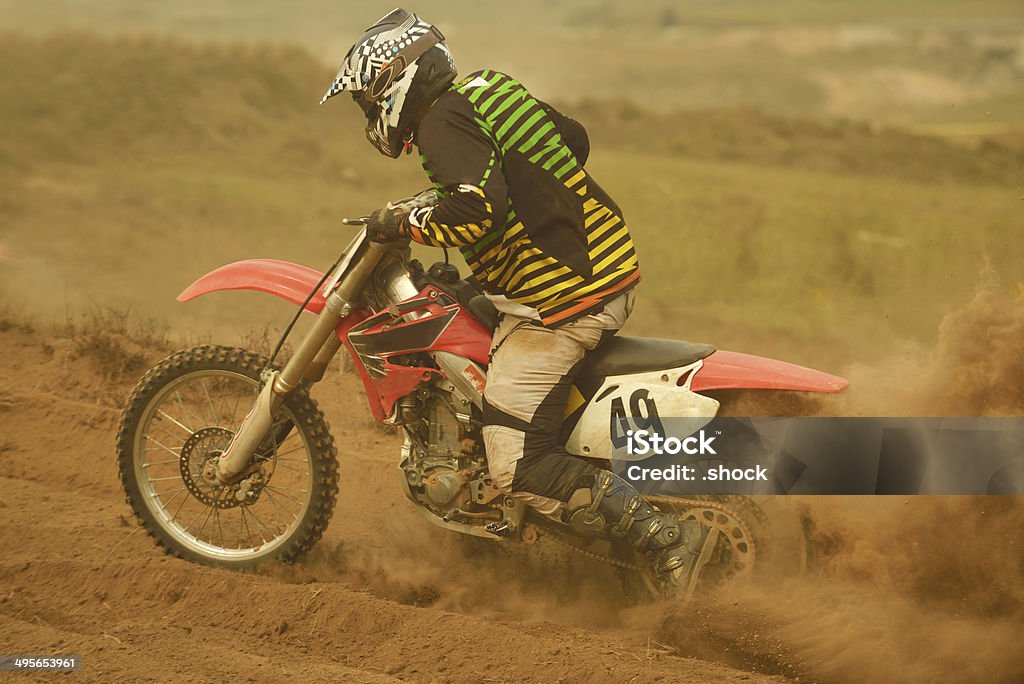 motocross bike motocross bike in a race representing concept of speed and power in extreme man sport Activity Stock Photo