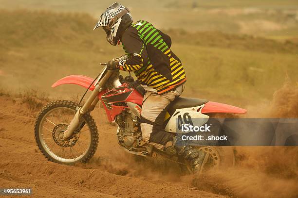 Motocross Bike Stock Photo - Download Image Now - Activity, Adult, Bicycle