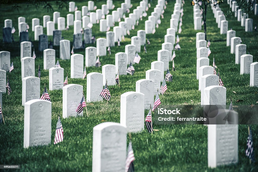 Memorial Day em Cementery nacional de Arlington - Royalty-free Cemitério nacional de Arlington Foto de stock