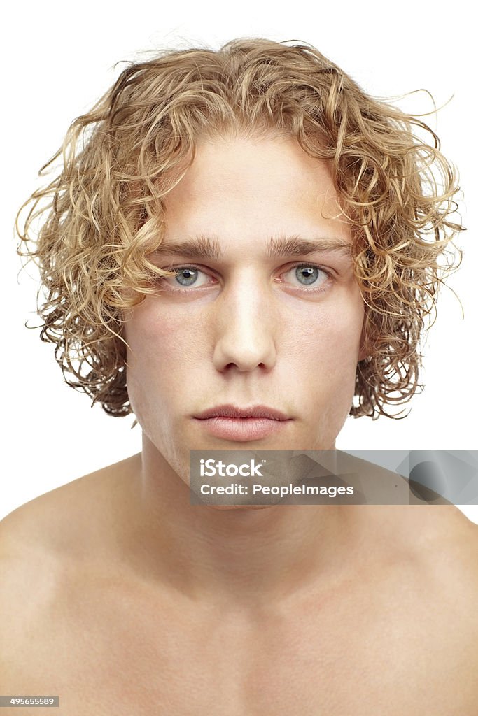 Si les hommes étaient appelés magnifique. - Photo de Cheveux frisés libre de droits