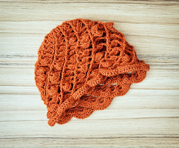 istock Knitted head cap, autumn fashion 495659172