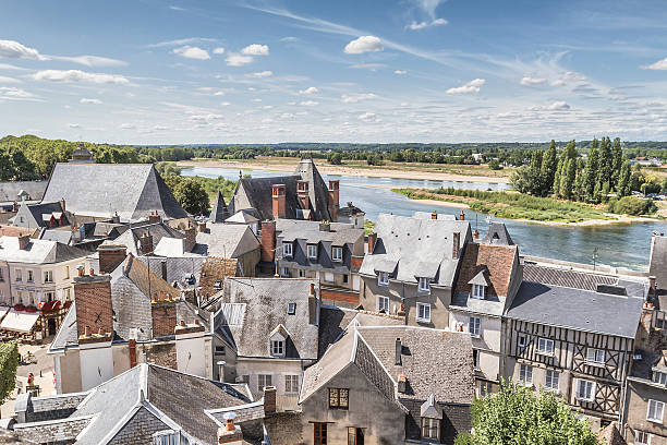 Panoramic view of Amboise - France