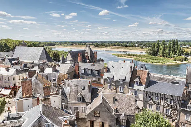 Panoramic view of Amboise - Loire Valley - France