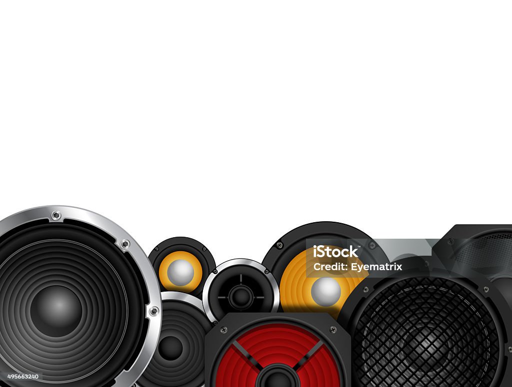 Sound System Border Image Speakers Border Stock Illustration - Download Image Now - 2015, Arts ...