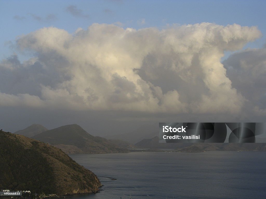 Soirée Saint-Kitts-et-Nevis - Photo de Baie - Eau libre de droits