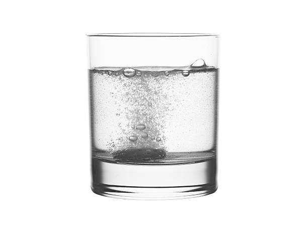 istock Glass of water with effervescent tablet isolated on white 495668003