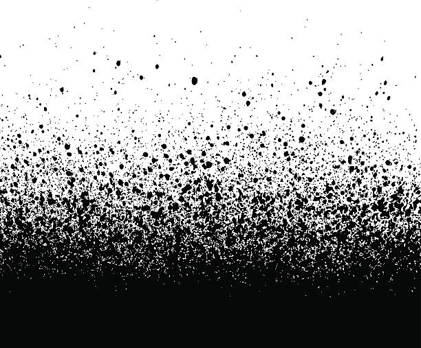 szczegóły spryskaj malowane na czarno na białym - splattered spray dirty spilling stock illustrations