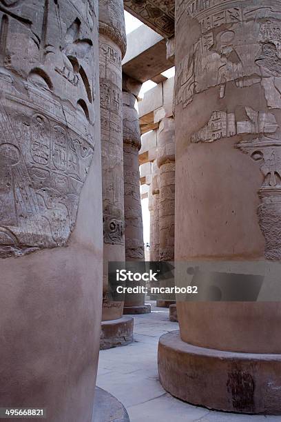 Colonne Del Tempio Di Luxor Egitto - Fotografie stock e altre immagini di Amon - Amon, Antica civiltà, Antico - Condizione