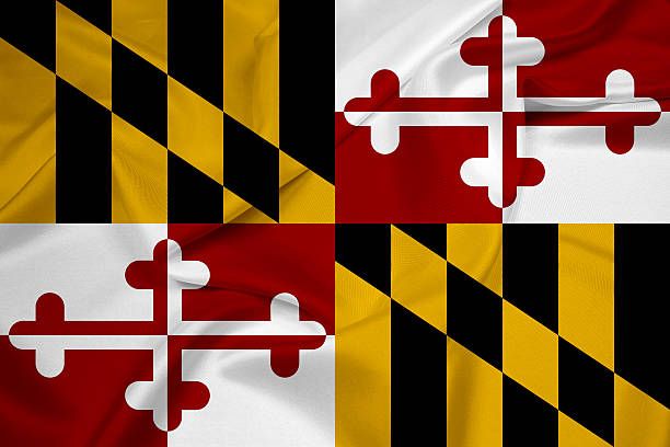 istock Waving Maryland State Flag 495668947