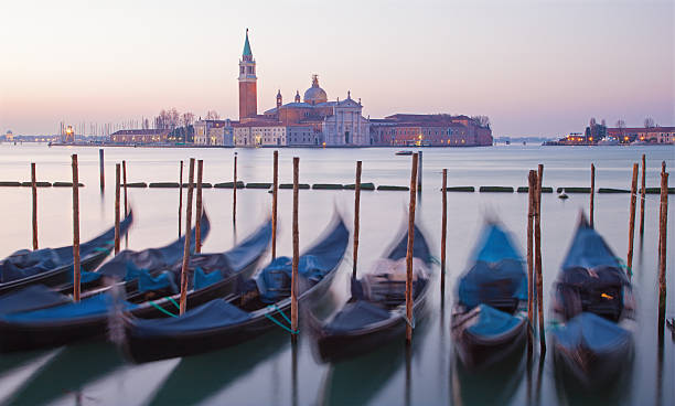 istock Venice - Gondolas and San Giorgio Maggiore church 495669013