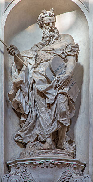 istock Venice - Statue of Moses in Chiesa dei Gesuati 495670657