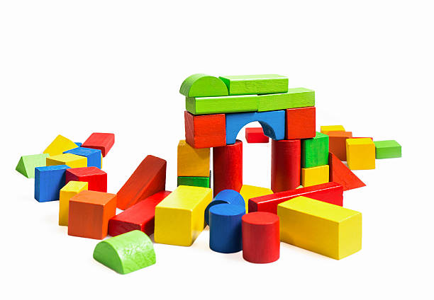 istock Toys blocks multicolor wooden bricks 495670662