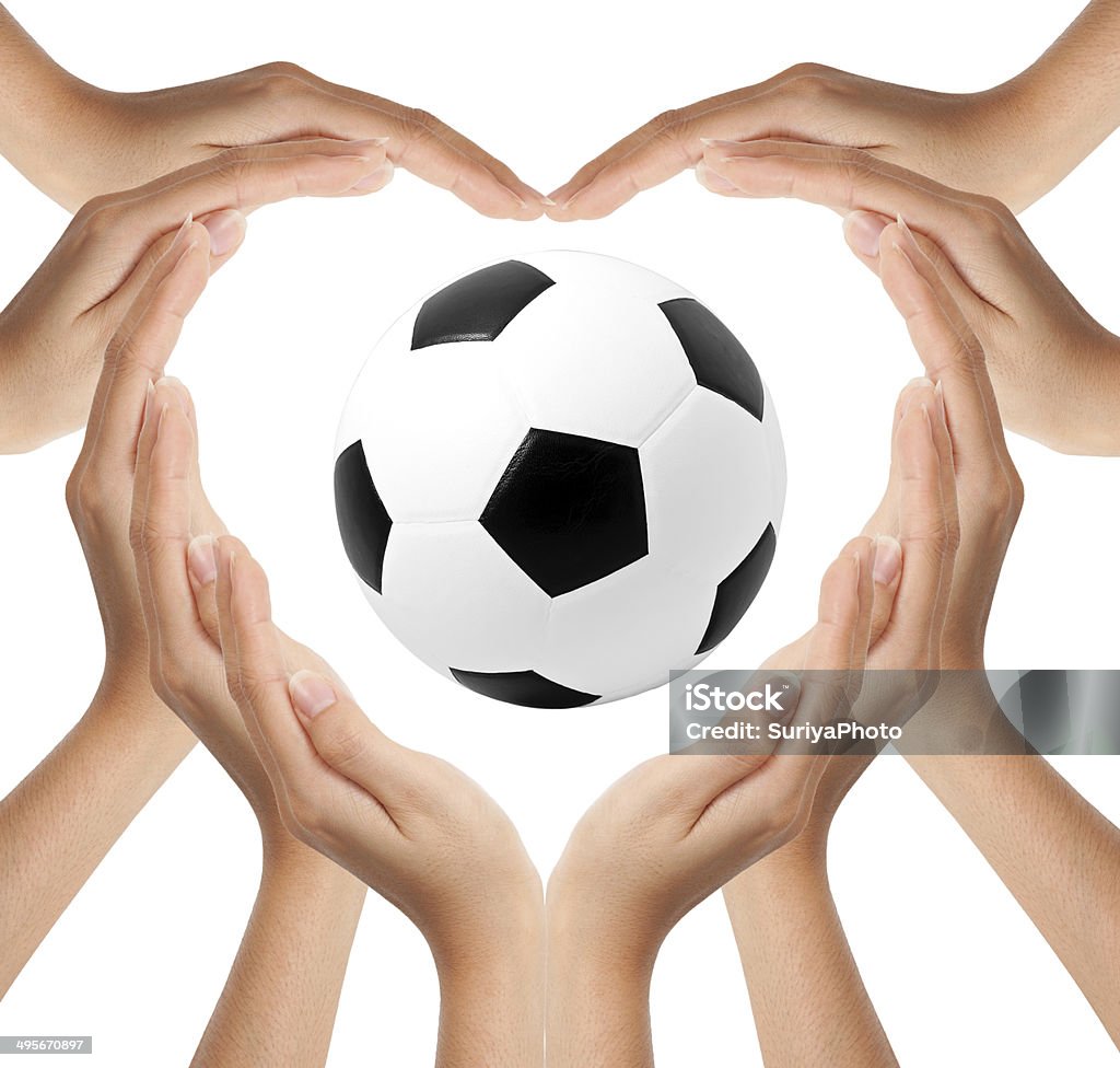 Hands make heart shape Abstract Stock Photo