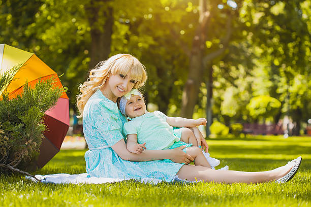 istock Mother with daughter in the park 495671773