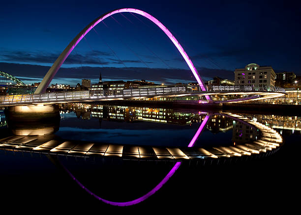 istock Night View of the Gateshead Millennium Bridge 495671864