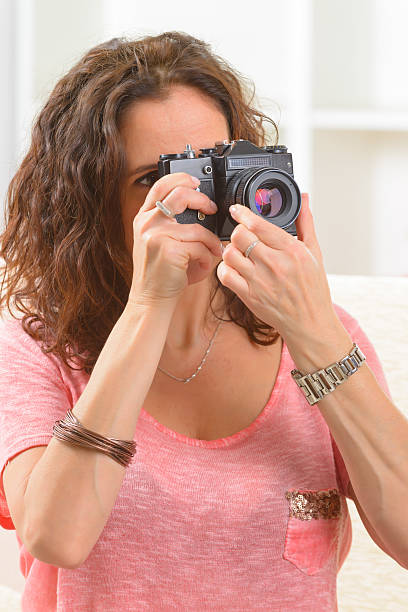 istock Mature woman taking pictures 495672763