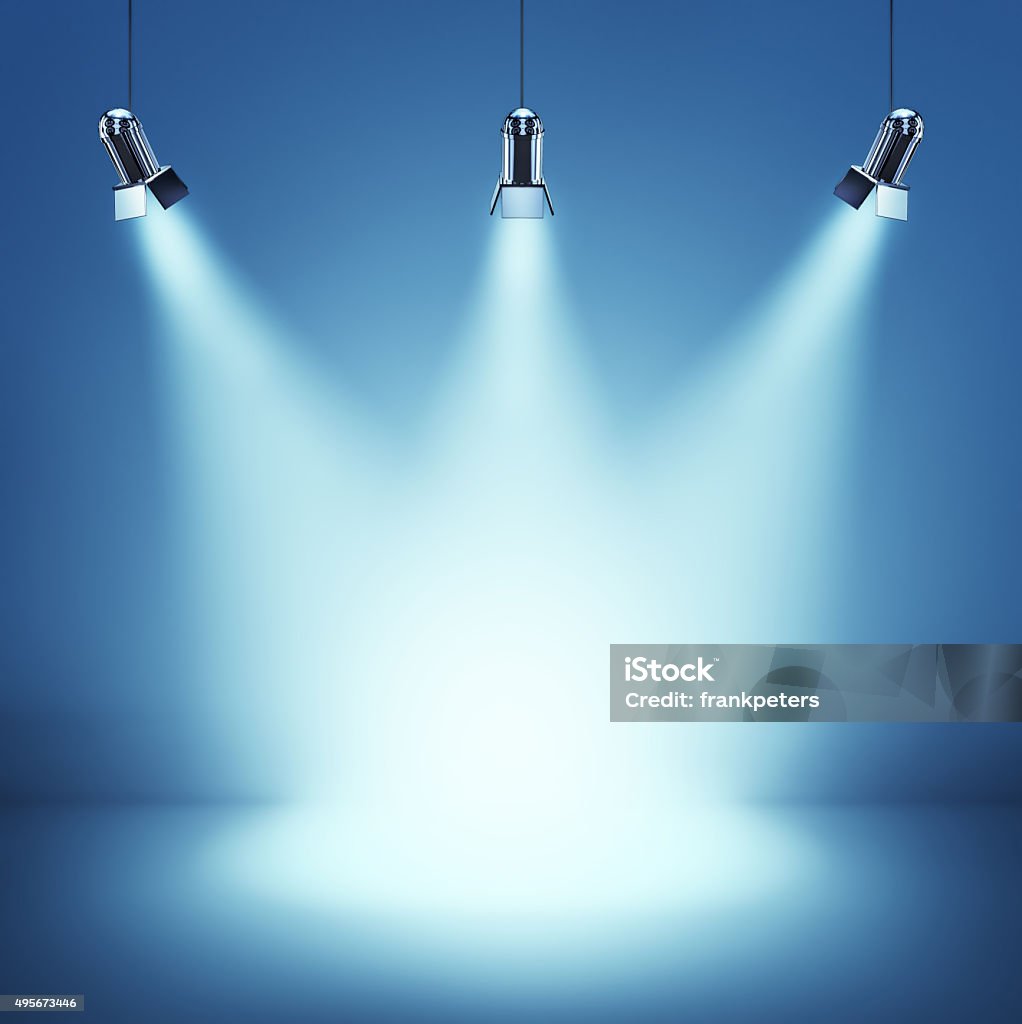 background 3D rendering of a background Spot Lit Stock Photo