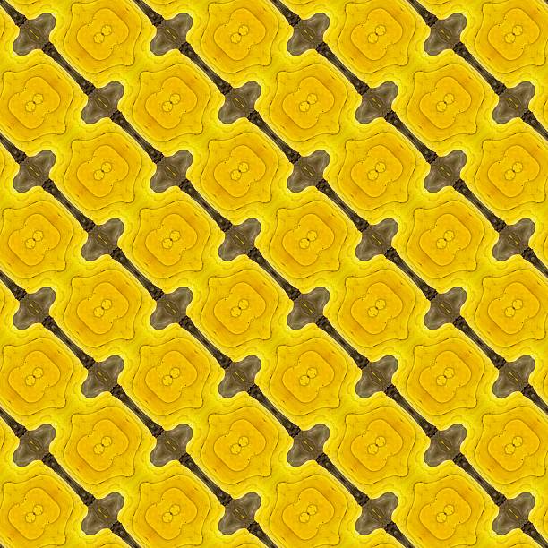 Floral Kaleidoscopic mosaic seamless texture or background