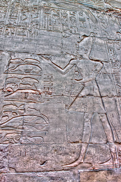 istock old egypt hieroglyphs Luxor temple 495685747