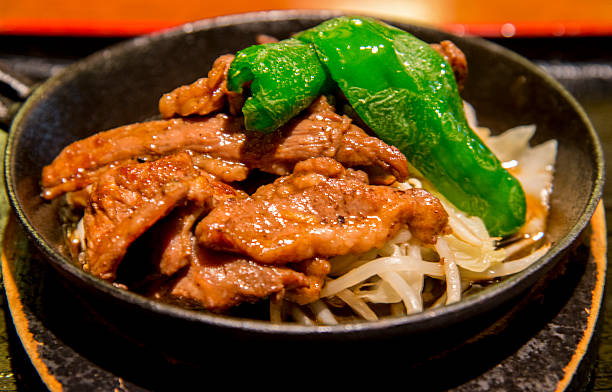 istock Lamb grill in Genghis khan menu1 495687823