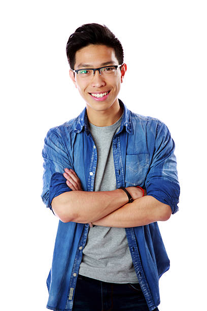 istock young smiling asian man with arms folded 495688453