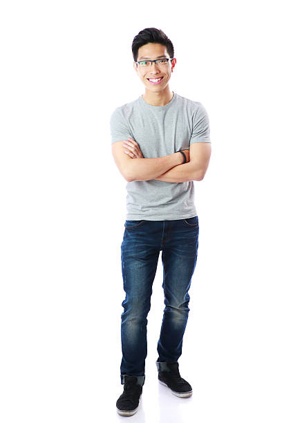 istock smiling asian man with arms folded 495689017