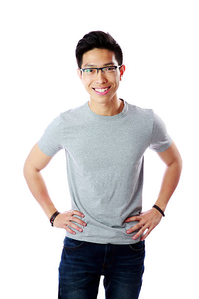 istock Young happy asian man standing 495689027
