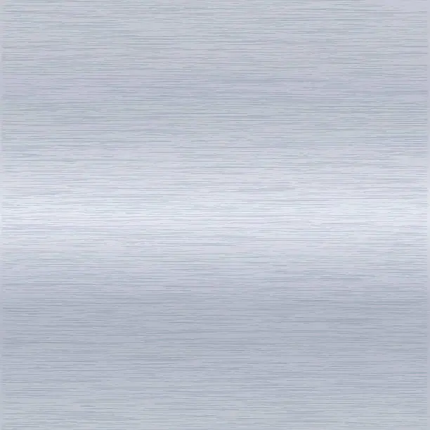 Vector illustration of brushed aluminium surface