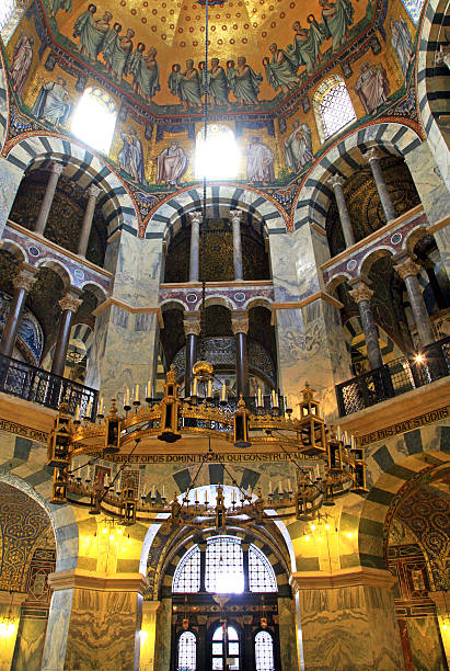 istock Interior of Aachen cathedral, Germany 495690883
