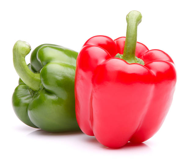 istock Sweet bell pepper isolated on white background cutout 495691603