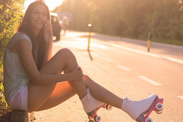 istock Woman skating in park 495691845